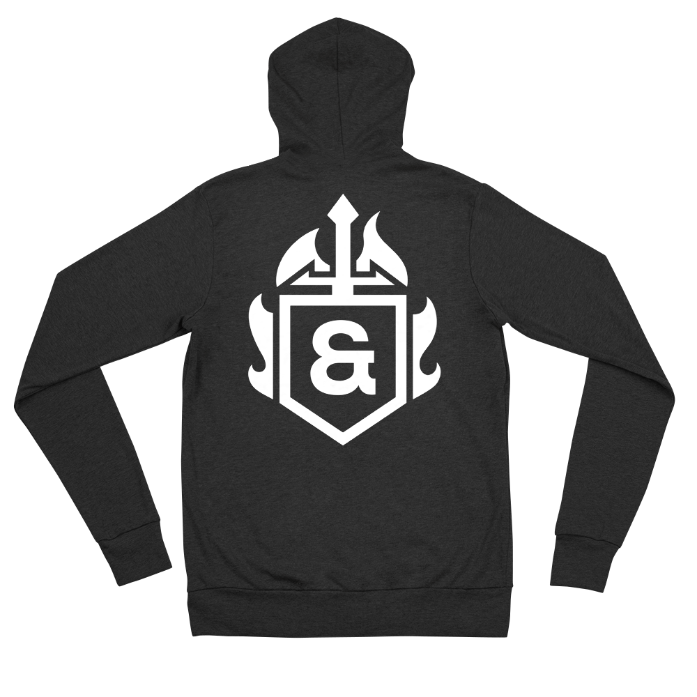 Light weight zip hoodie - Black - G&G Shield