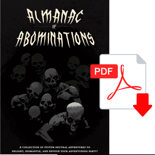 Almanac of Abominations Zine - System Neutral PDF and Digital Assets