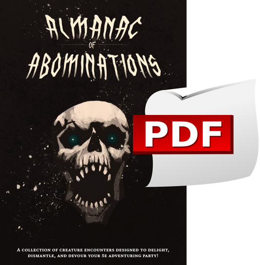 Almanac of Abominations Zine - 5E PDF and Digital Assets