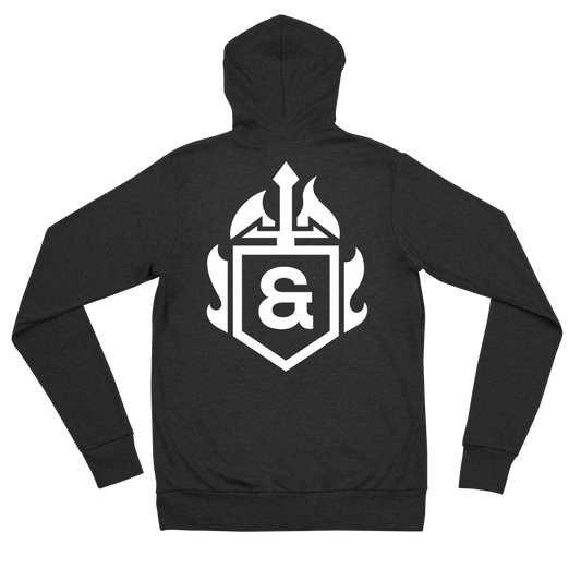 Light weight zip hoodie - Black - G&G Shield